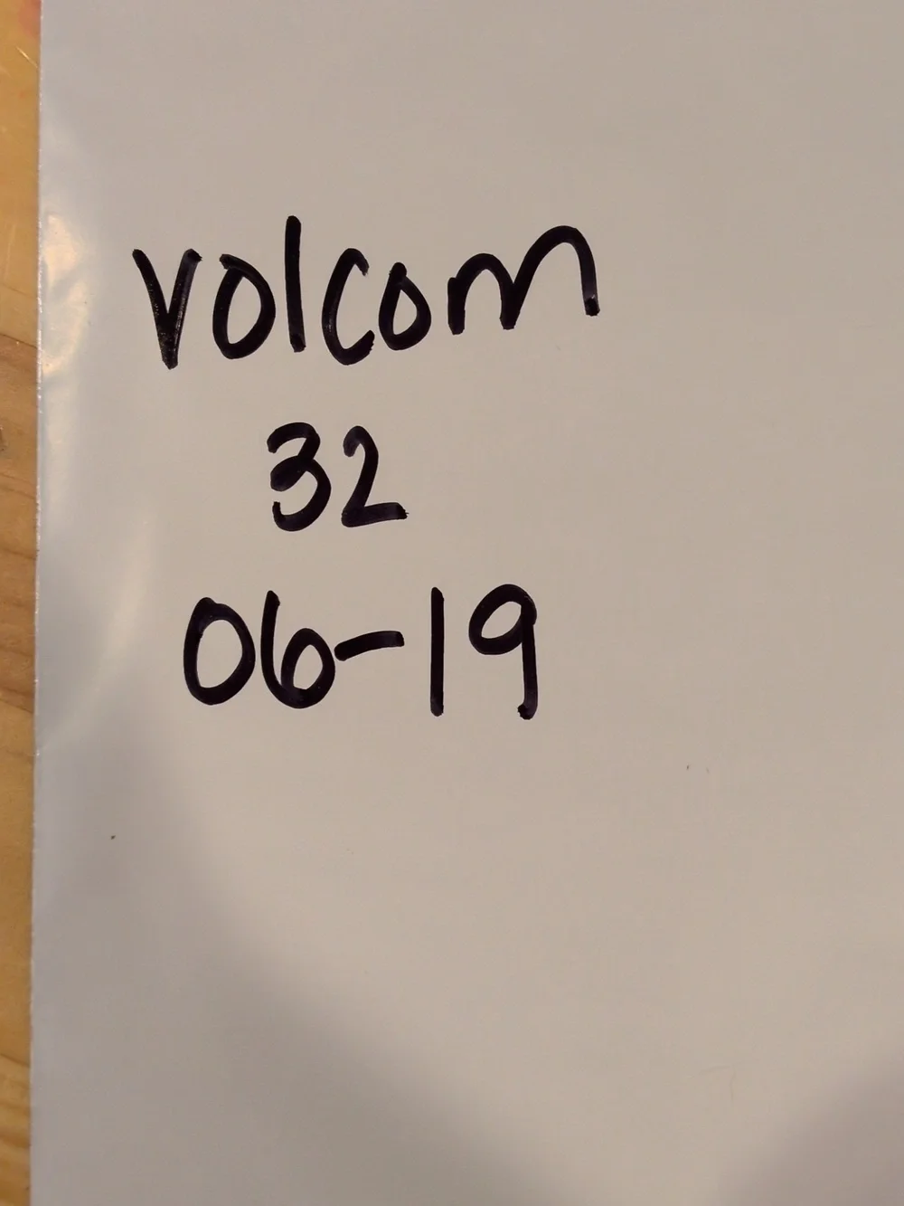 Volcom hit water